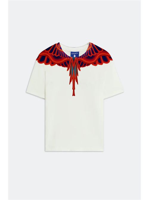 T-Shirt Con Stampa Ali Aquila COUNTY OF MILAN | S6CMJBTH039/412